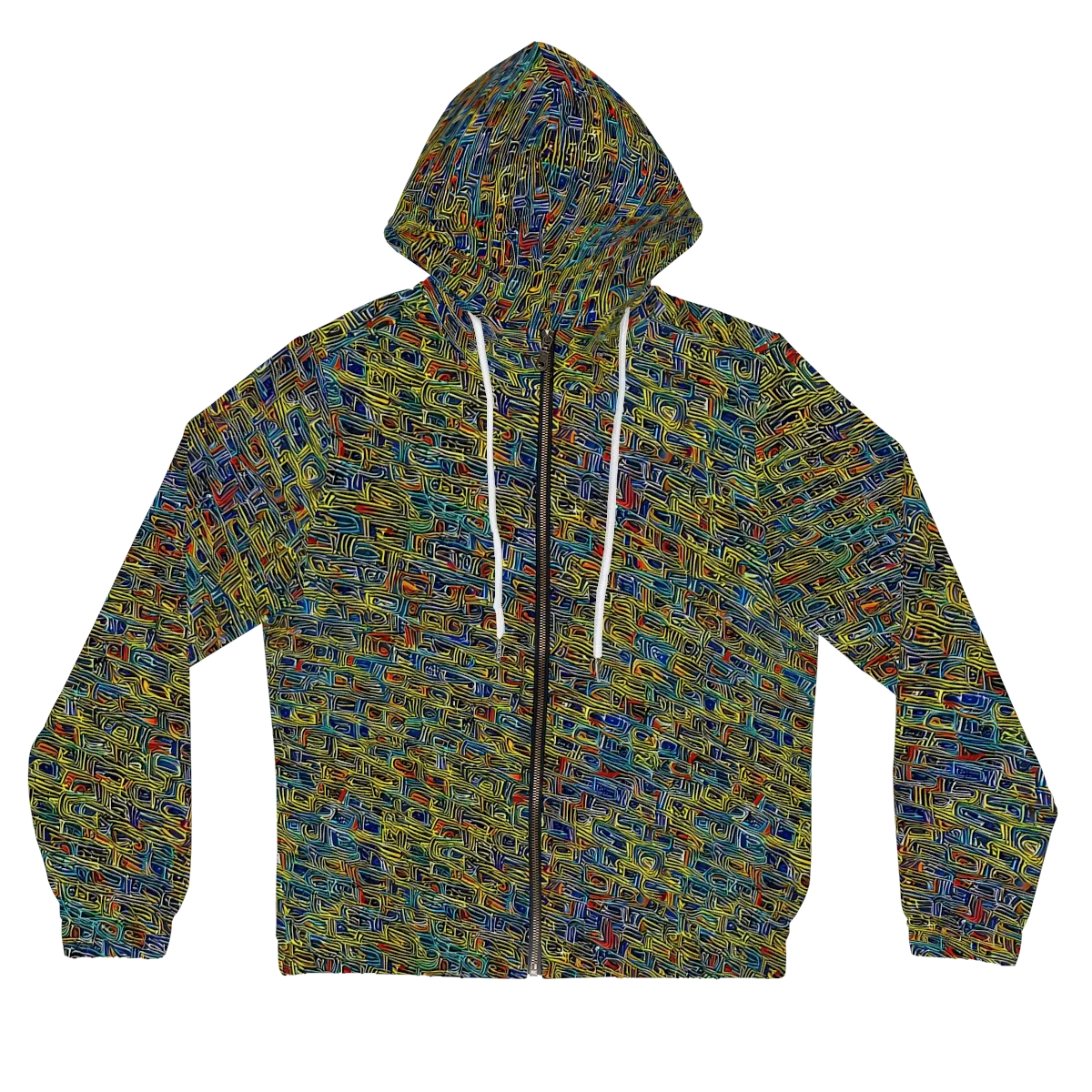 Static Safari on Women's Full-Zip Hoodie — Front