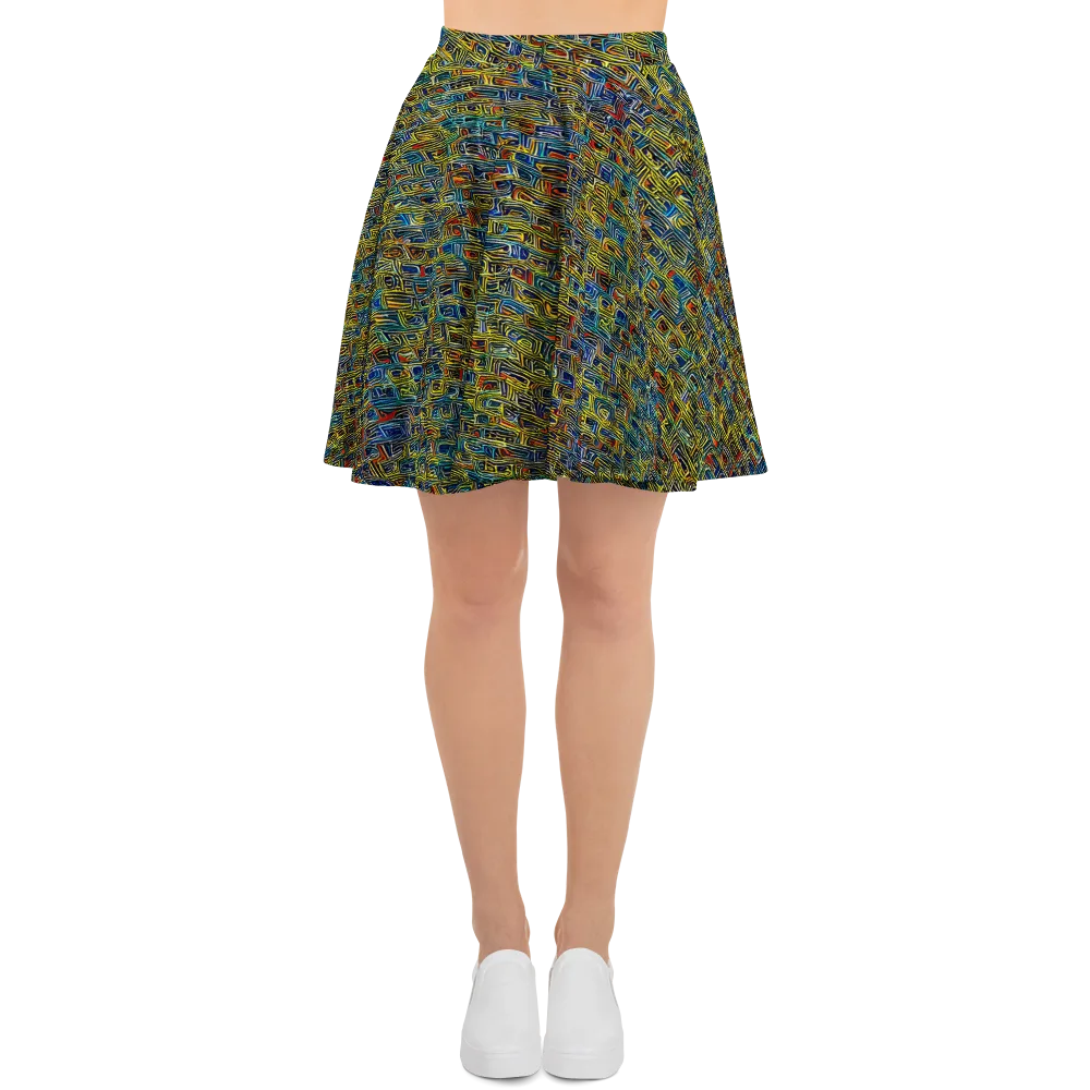 Static Safari on Skater Skirt — Front