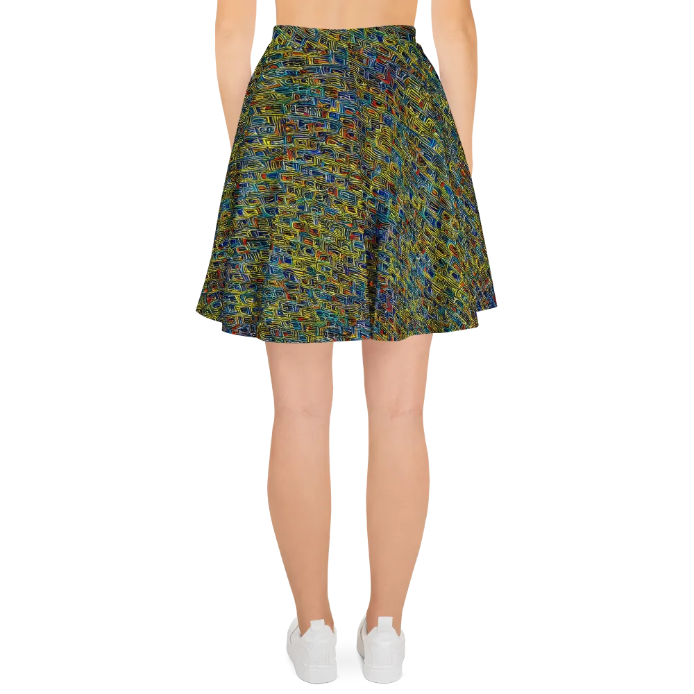 Static Safari on Skater Skirt — Back