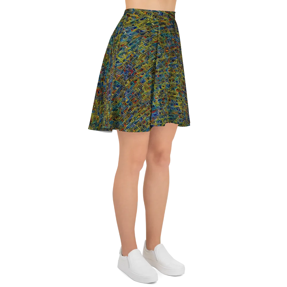 Static Safari on Skater Skirt — Right