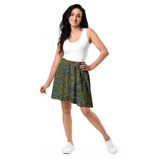 Static Safari on a Skater Skirt