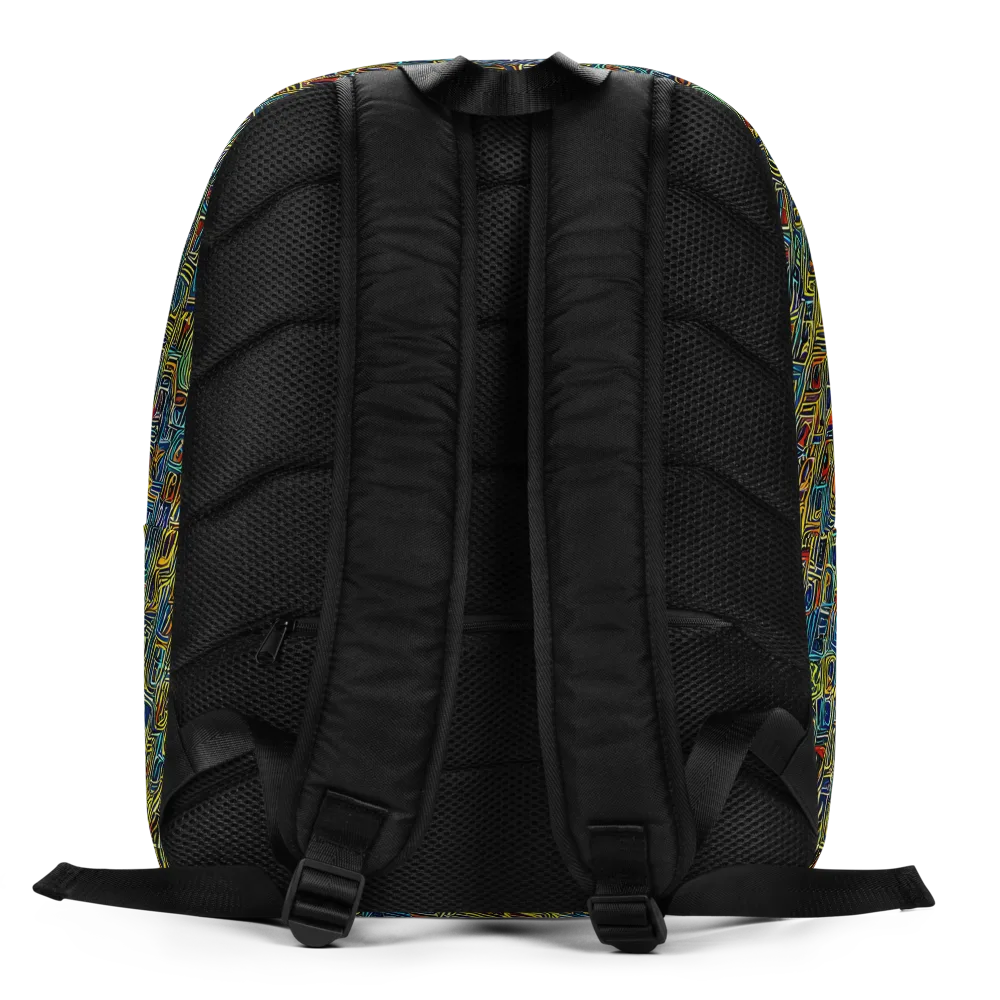 Static Safari on Minimalist Backpack — Back