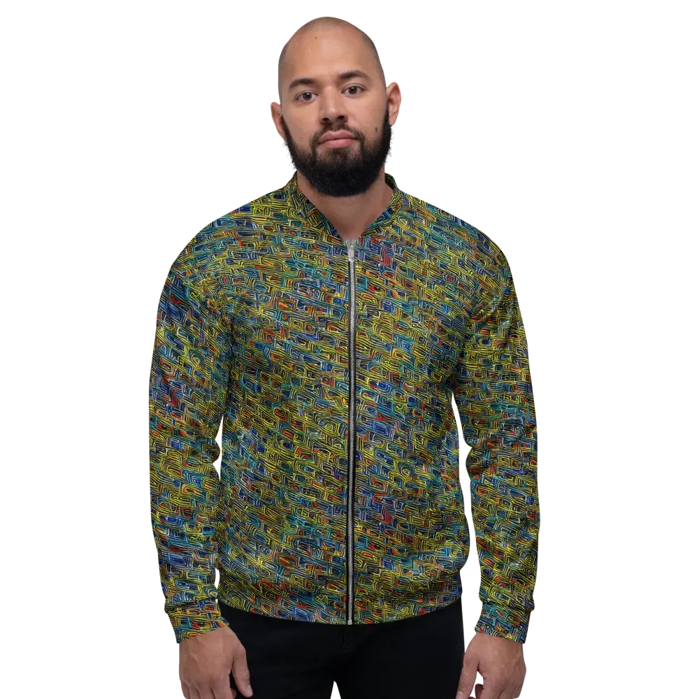 Static Safari on Bomber Jacket — Front