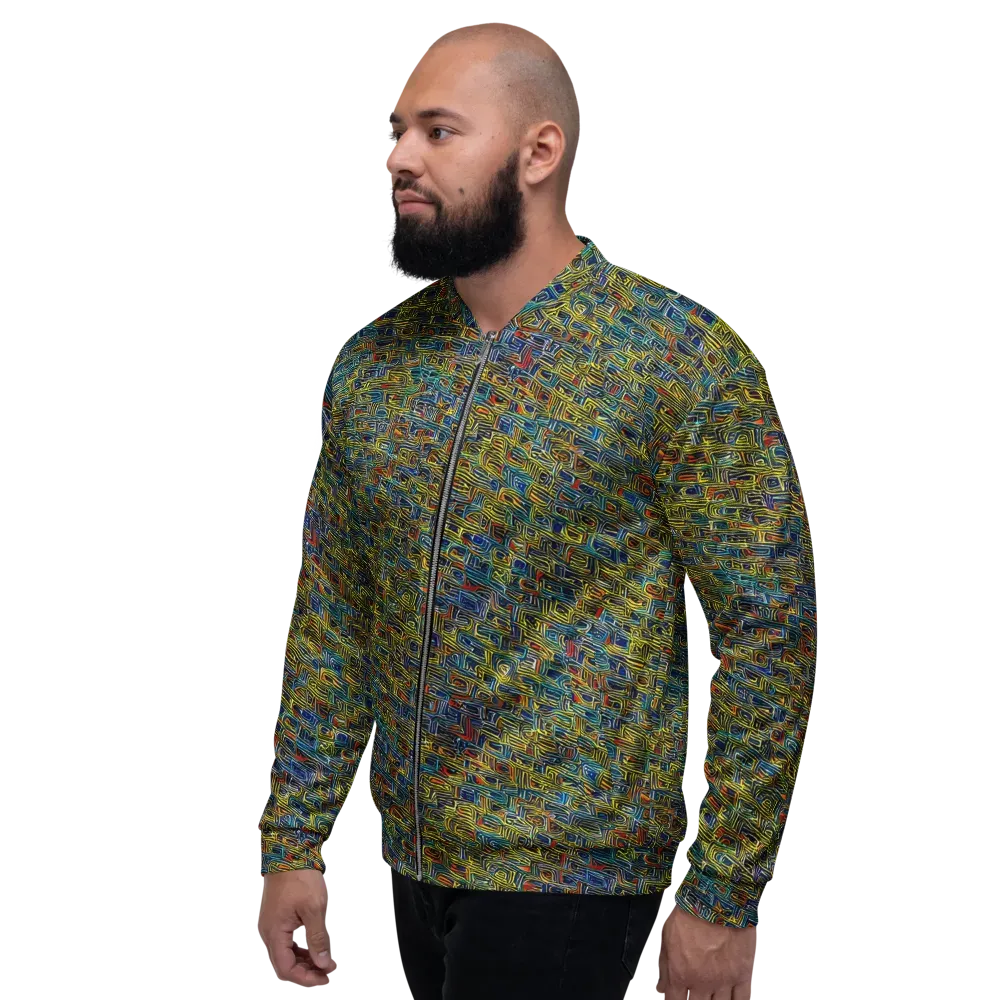 Static Safari on Bomber Jacket — Left