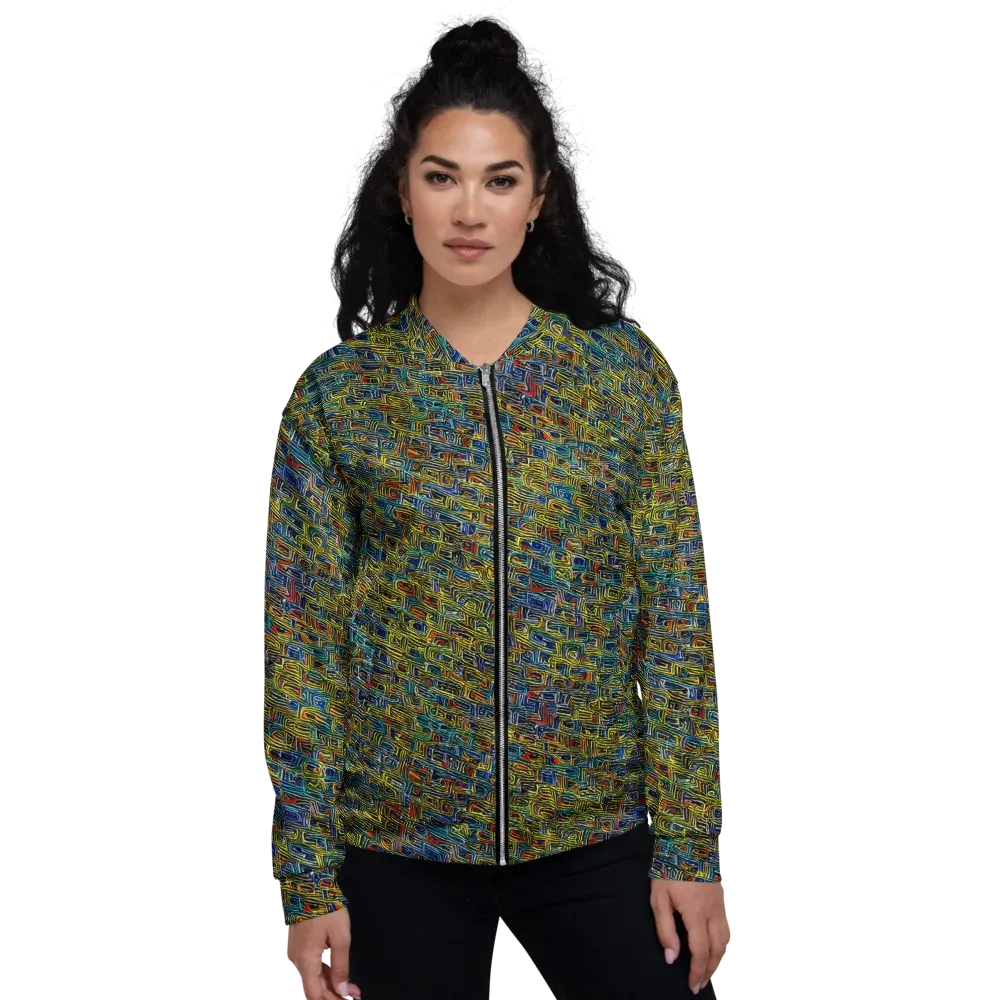 Static Safari on Bomber Jacket — Front