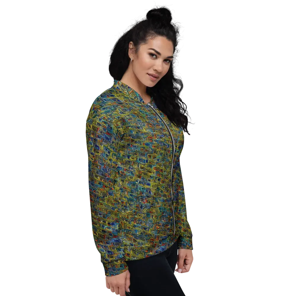 Static Safari on Bomber Jacket — Right