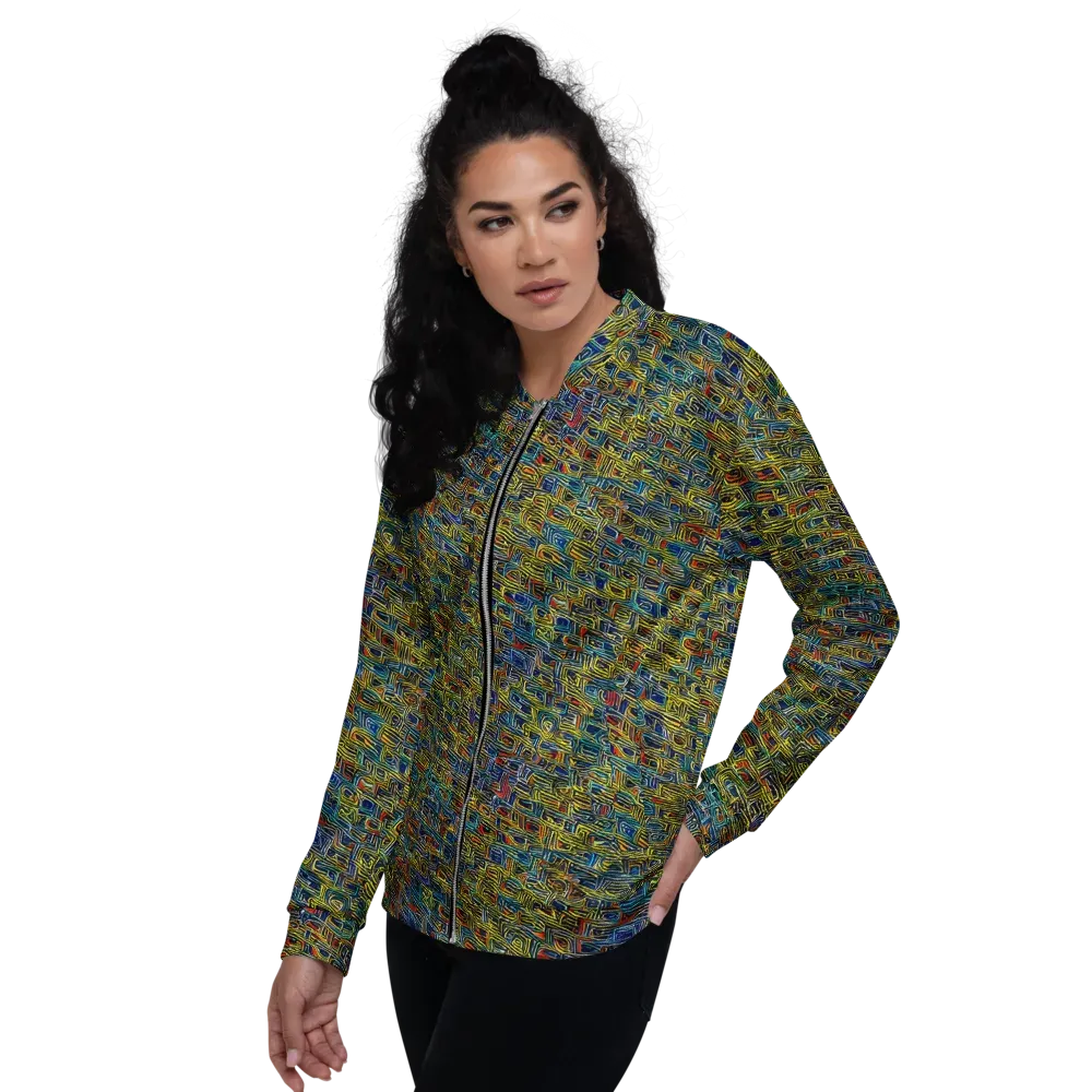 Static Safari on Bomber Jacket — Left