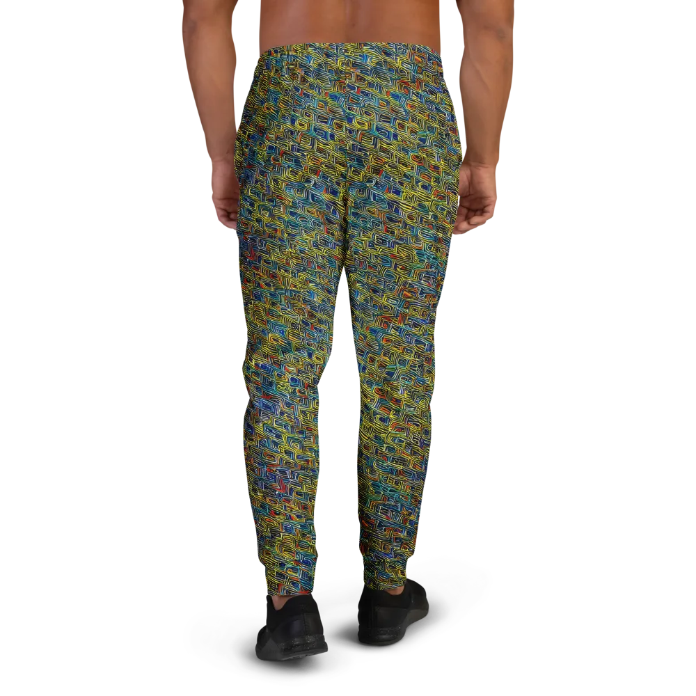 Static Safari on Men's Joggers — Back