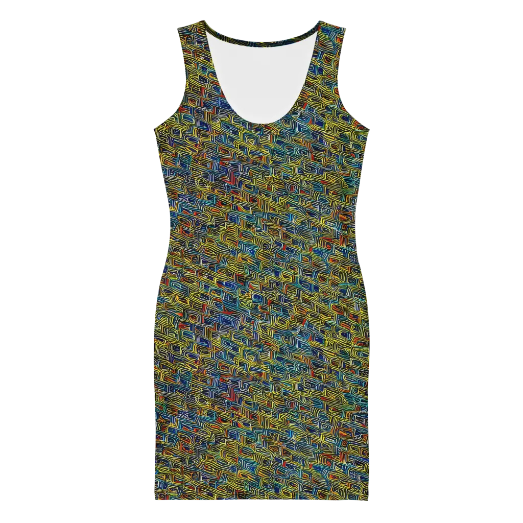 Static Safari on Bodycon Dress — Front