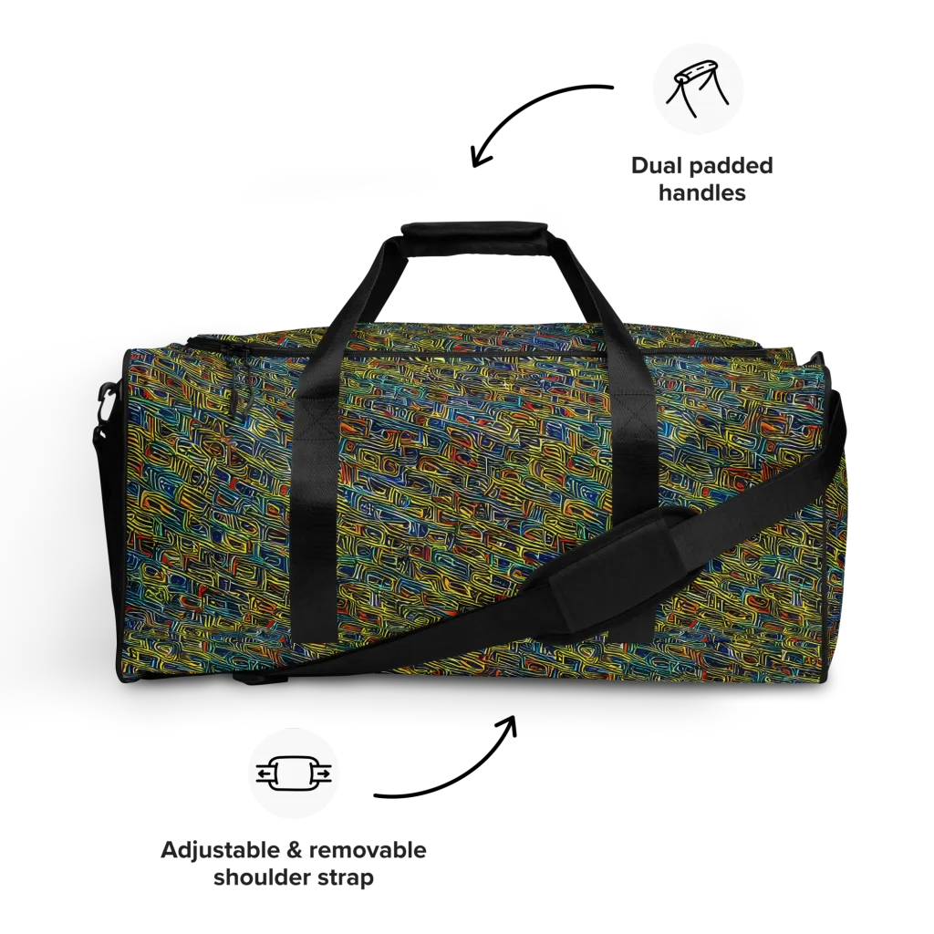 Static Safari on Duffle Bag — Front