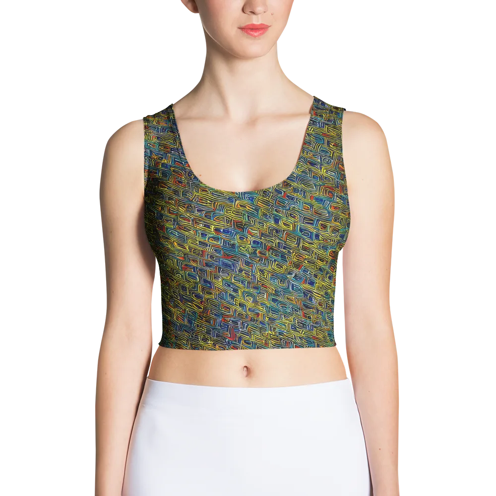 Static Safari on Crop Top — Front