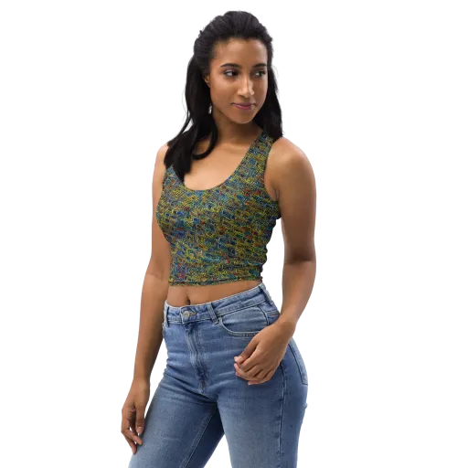 Static Safari on a Crop Top