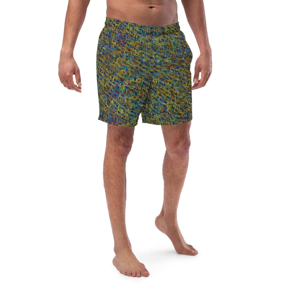 Static Safari on Swim Trunks — Front