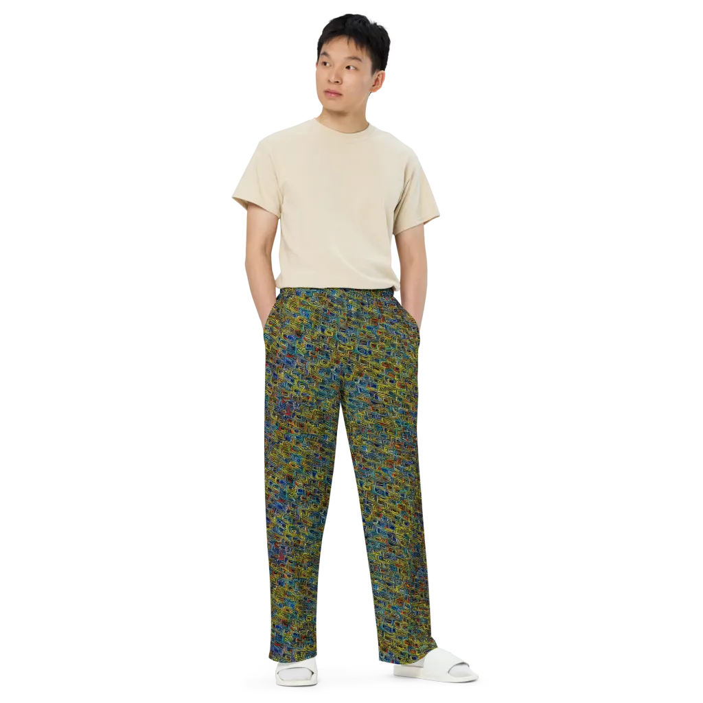 Static Safari on Wide-Leg Pants — Front
