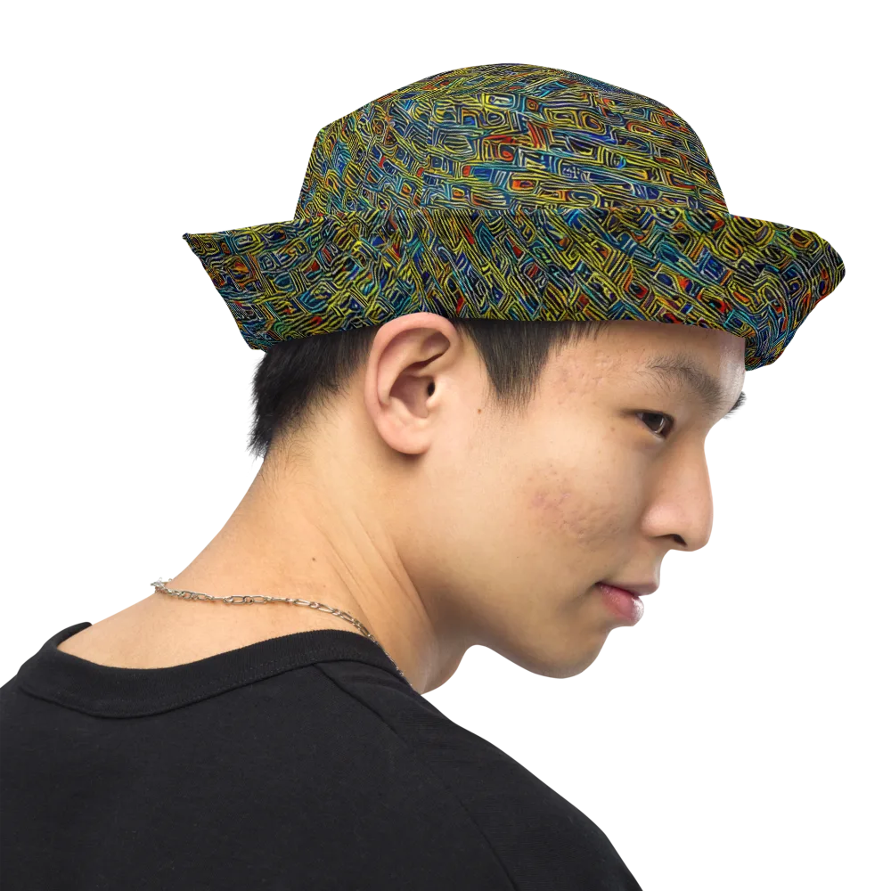 Static Safari on Reversible Bucket Hat — Right Outside