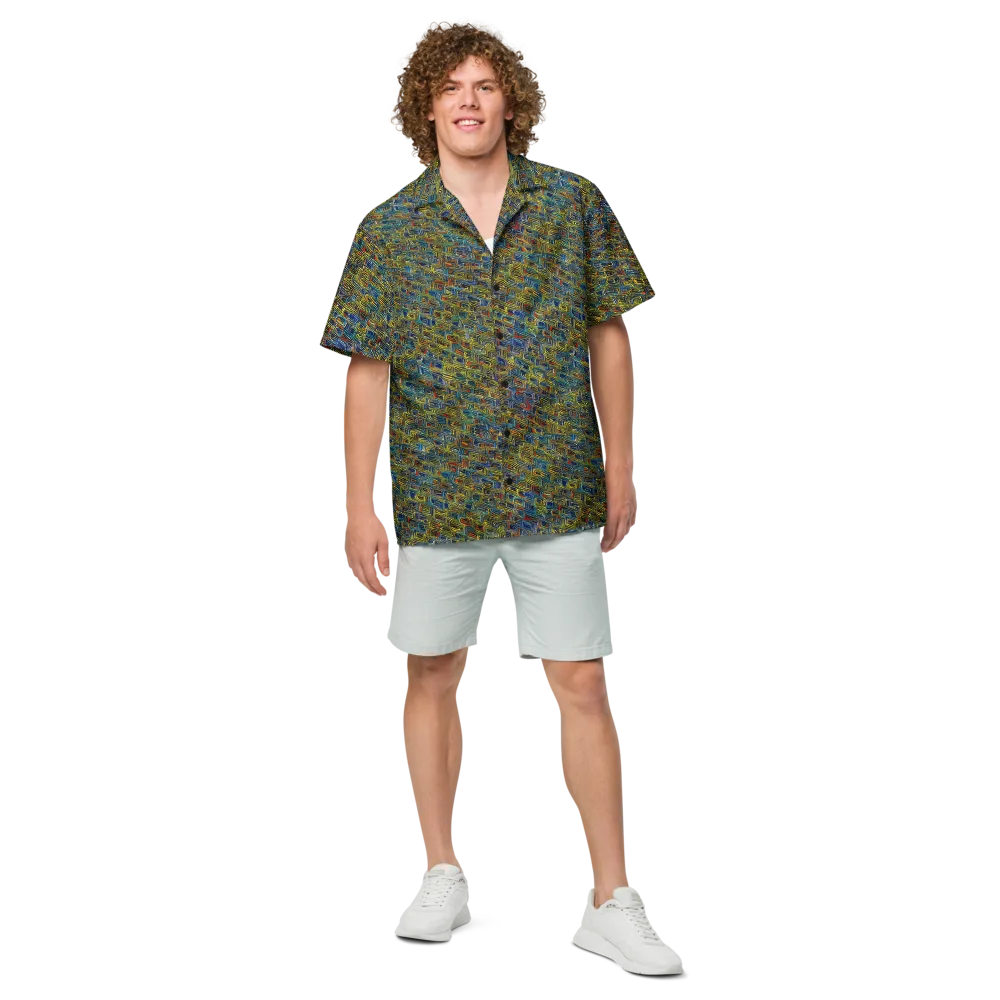 Static Safari on Button Shirt — Front