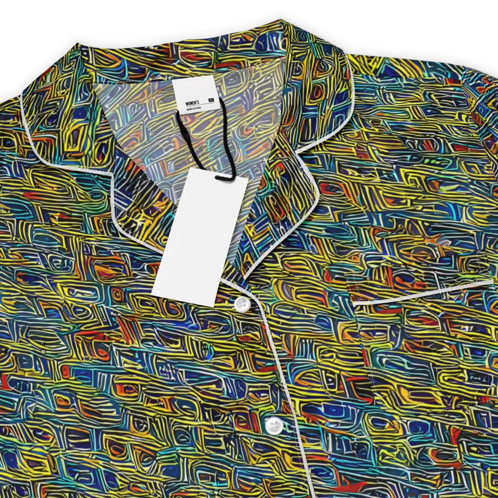 Static Safari on Women's Short Sleeve Pajama Top — Product details