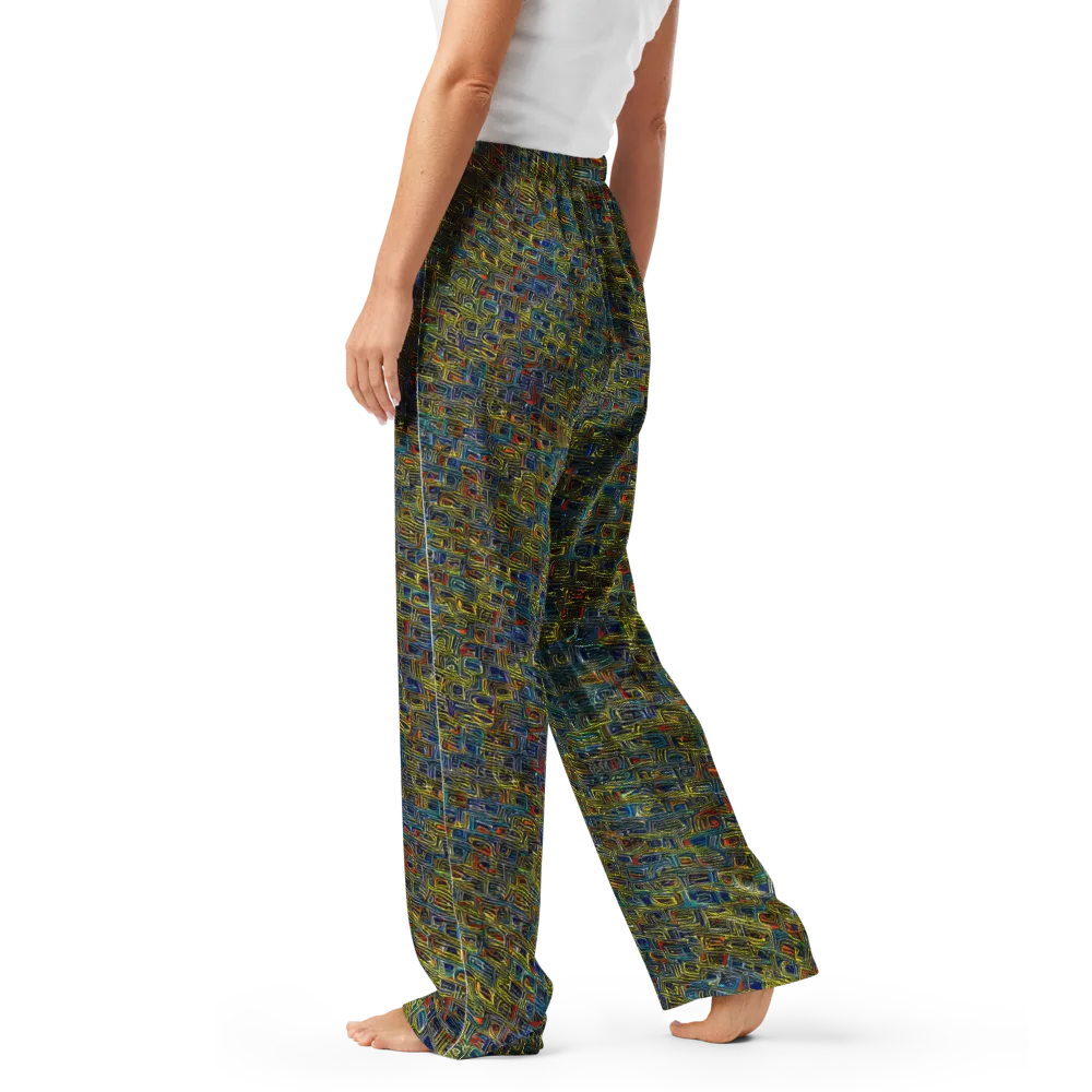 Static Safari on Women's Pajama Pants — Left