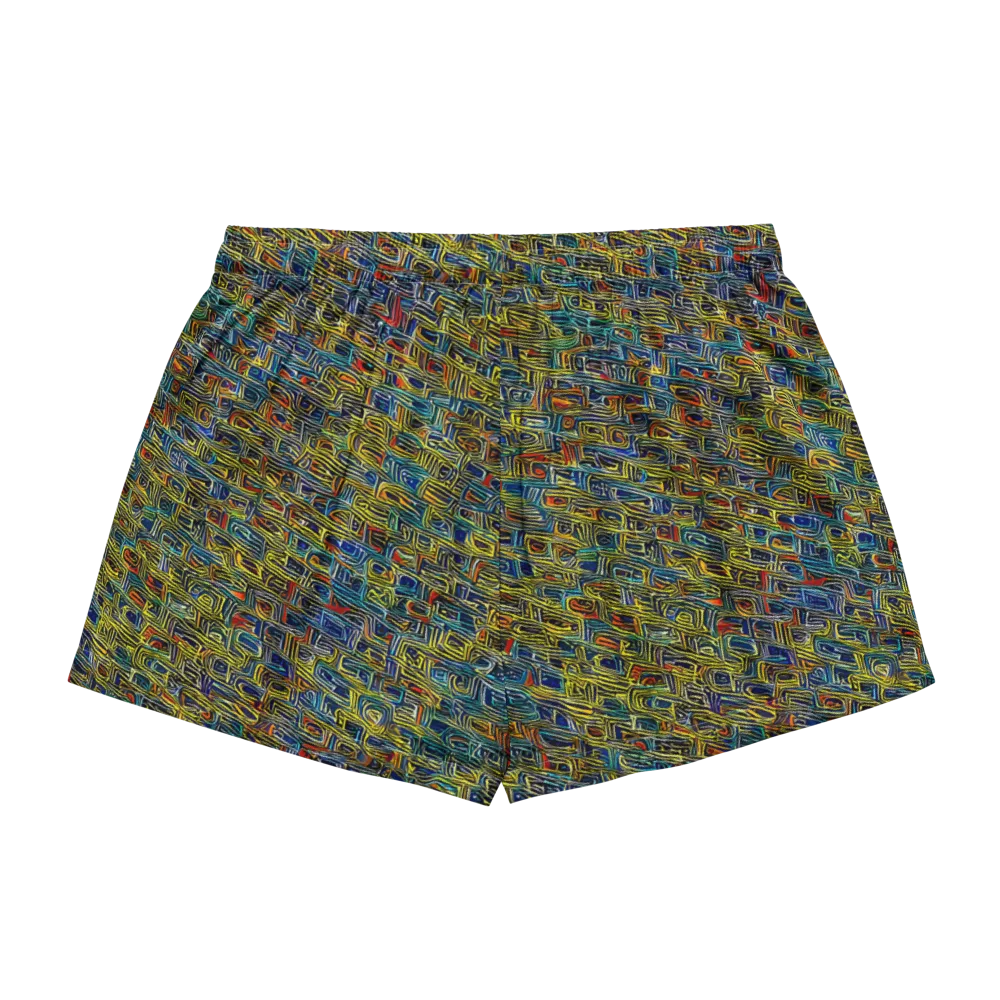 Static Safari on Women's Pajama Shorts — Back
