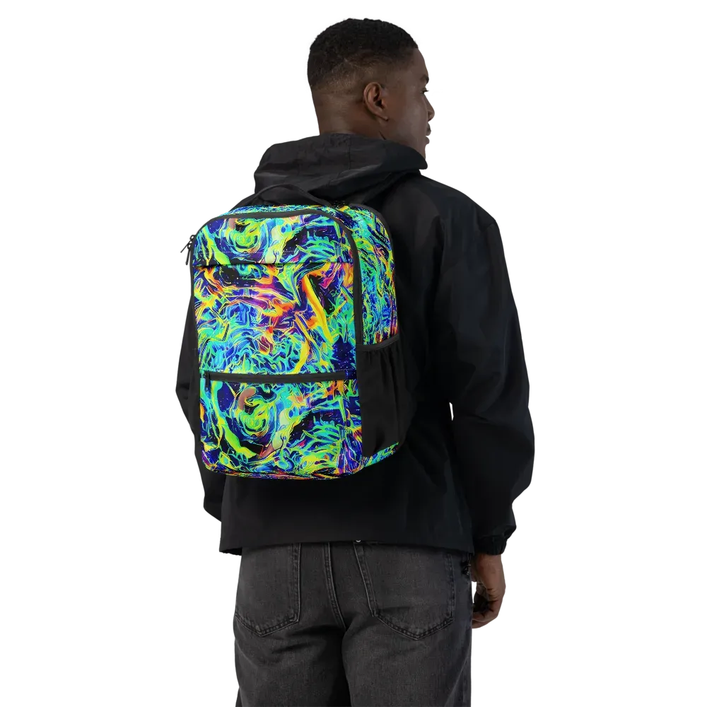 Sonic Aurora on Utility Backpack — Back