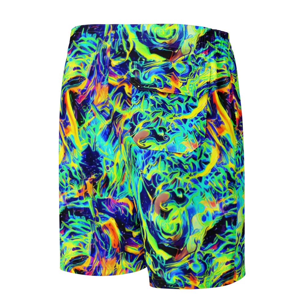 Sonic Aurora on Men's Board Shorts — Back