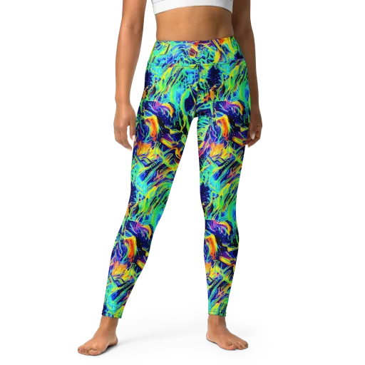 Sonic Aurora on a Yoga Leggings