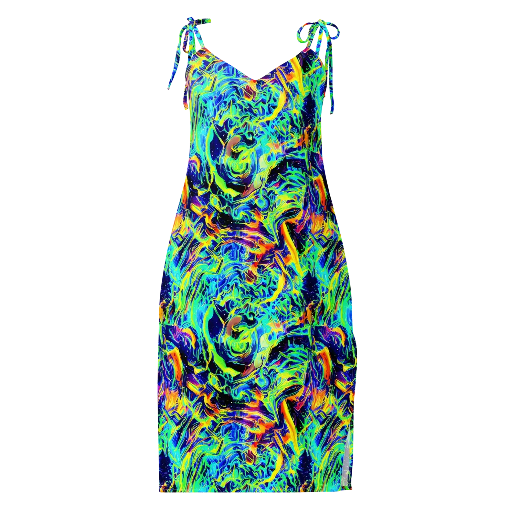 Sonic Aurora on Slip Dress — Front