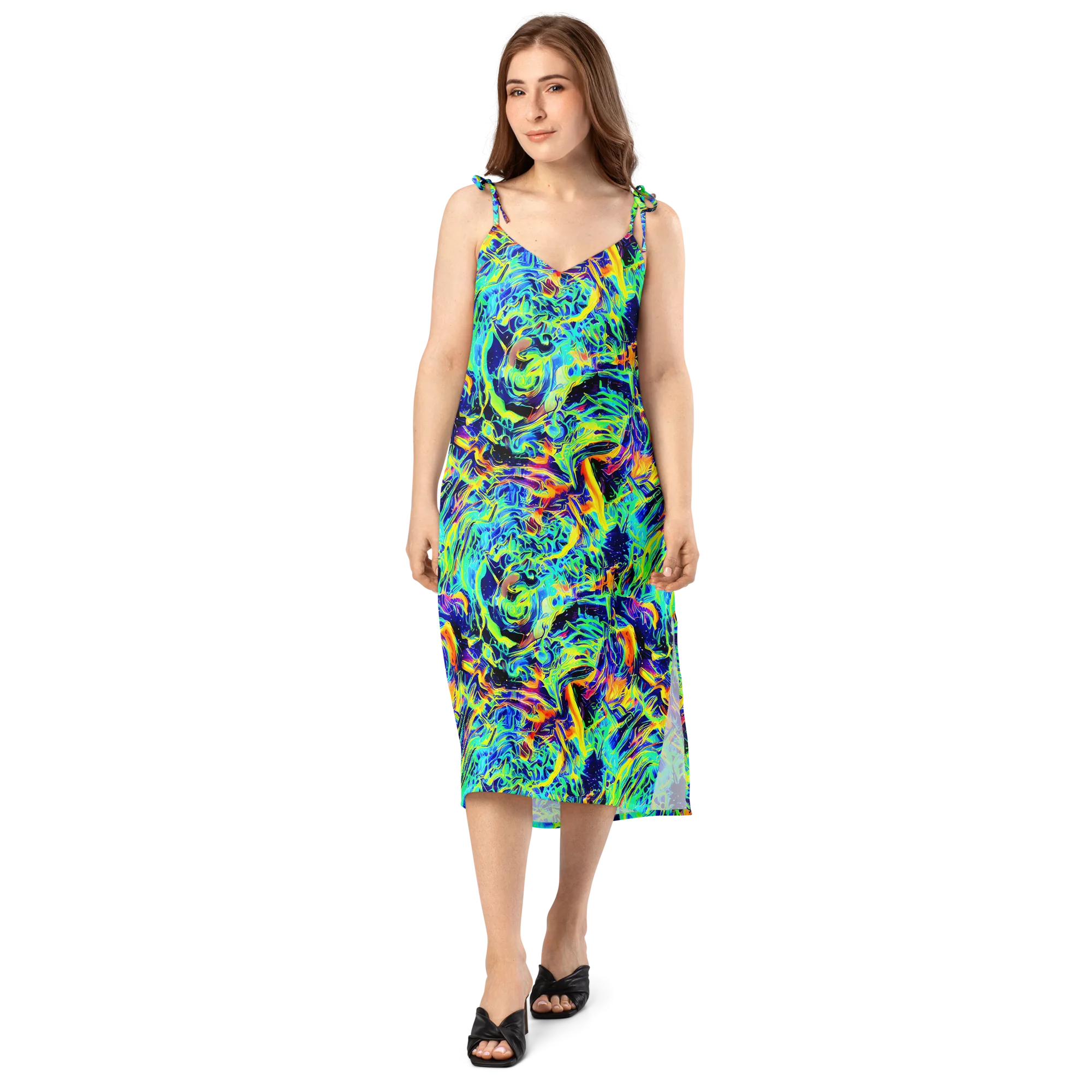 Sonic Aurora on Slip Dress — Front