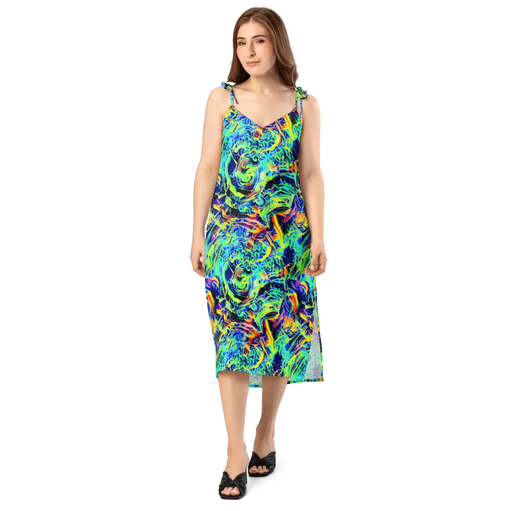 Sonic Aurora on Slip Dress — Front