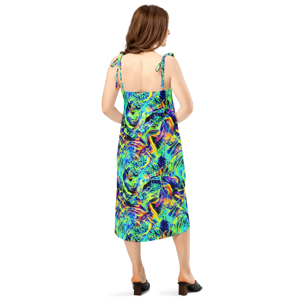 Sonic Aurora on Slip Dress — Back