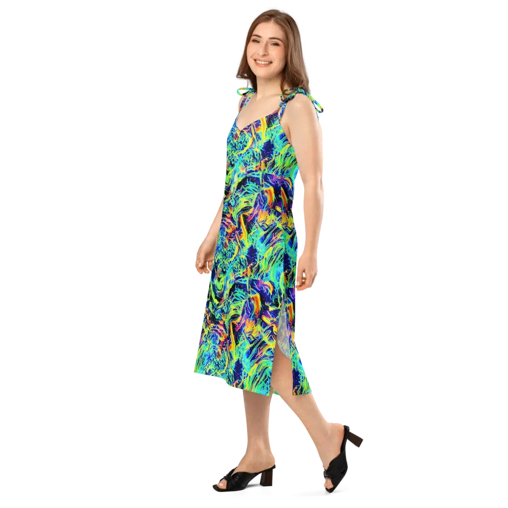 Sonic Aurora on Slip Dress — Left Front
