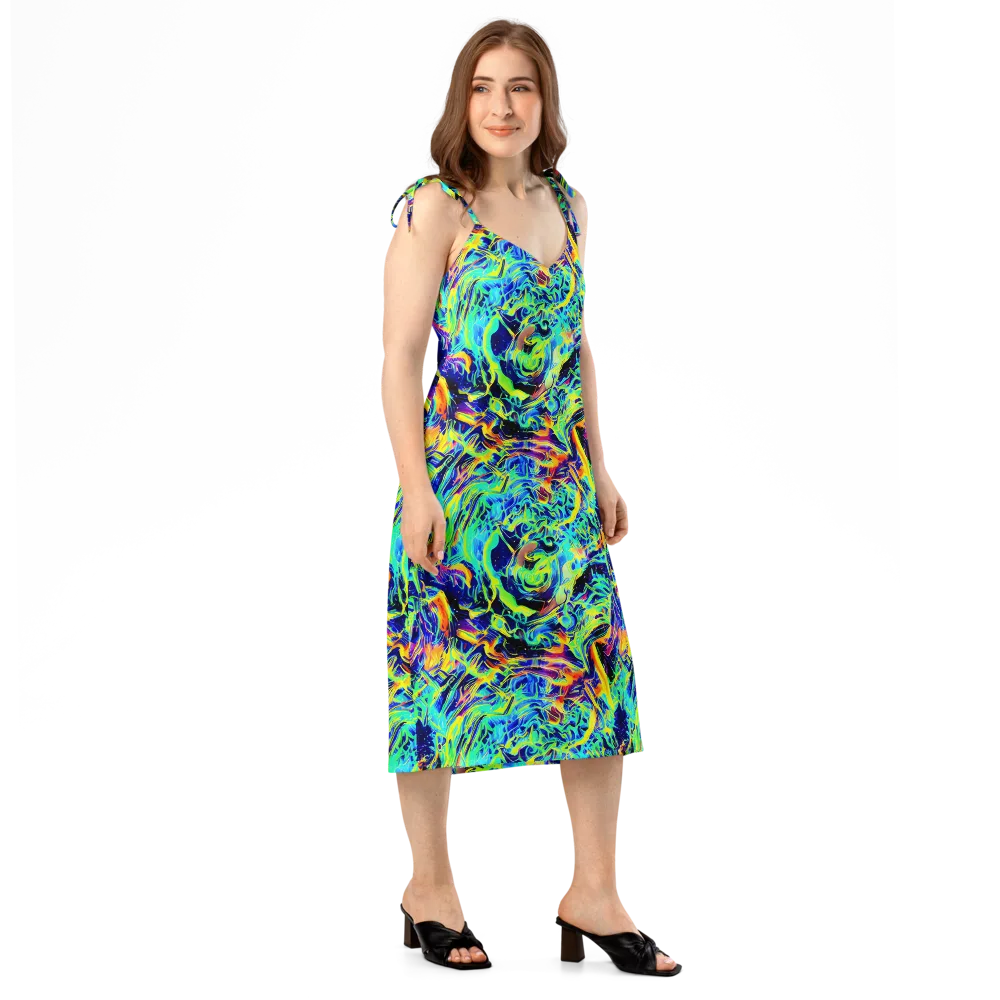 Sonic Aurora on Slip Dress — Right Front