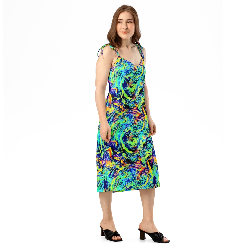 Sonic Aurora on Slip Dress — Right Front