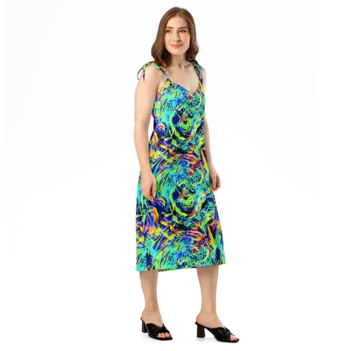Sonic Aurora on a Slip Dress