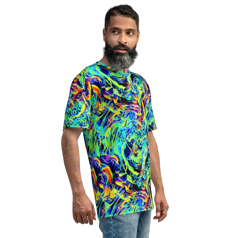 Sonic Aurora on Men's Crew Neck T-Shirt — Right