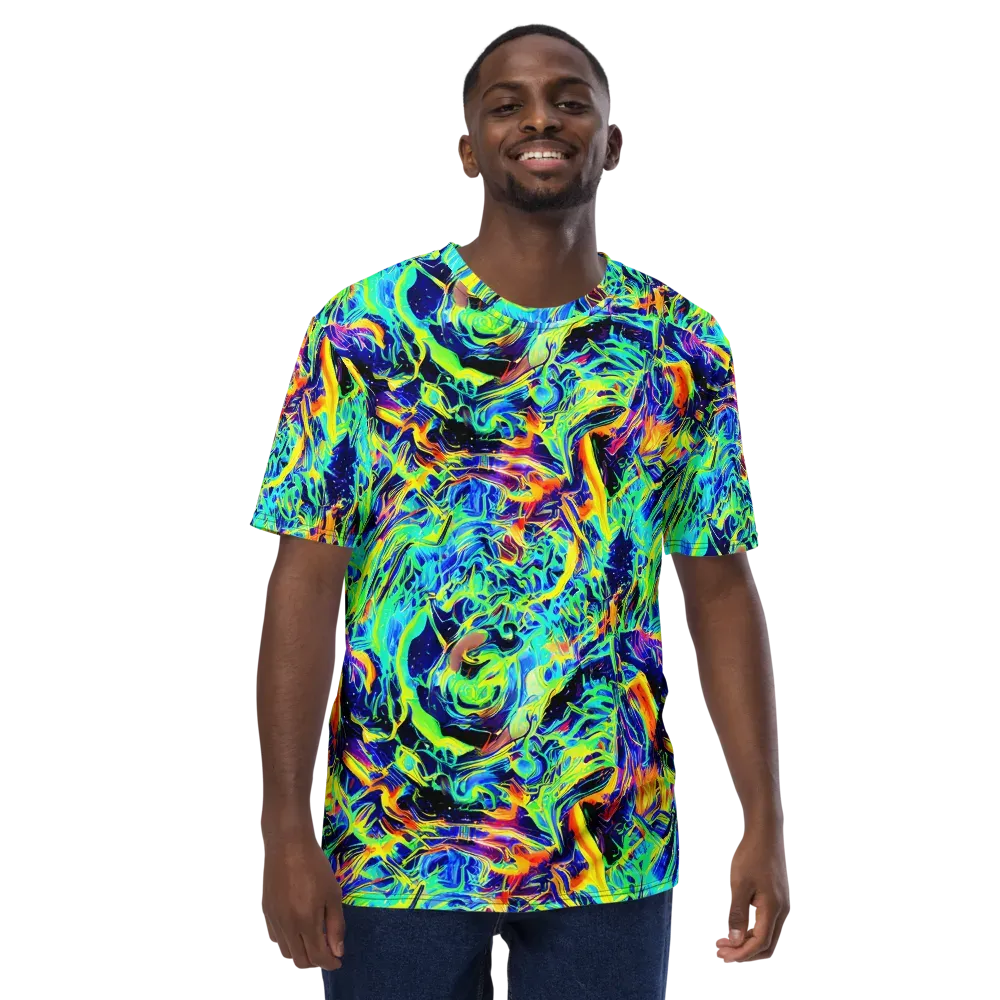 Sonic Aurora on Men's Crew Neck T-Shirt — Front