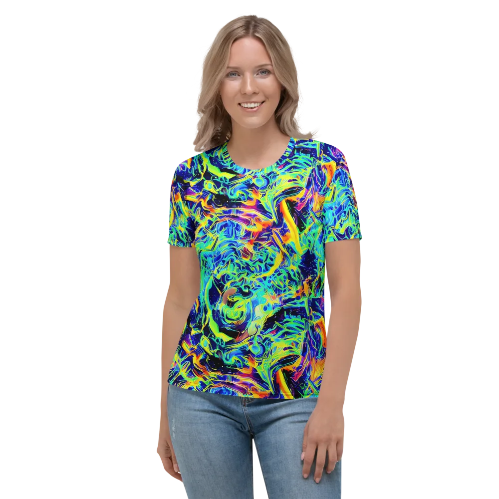 Sonic Aurora on Women's Crew Neck T-Shirt — Front