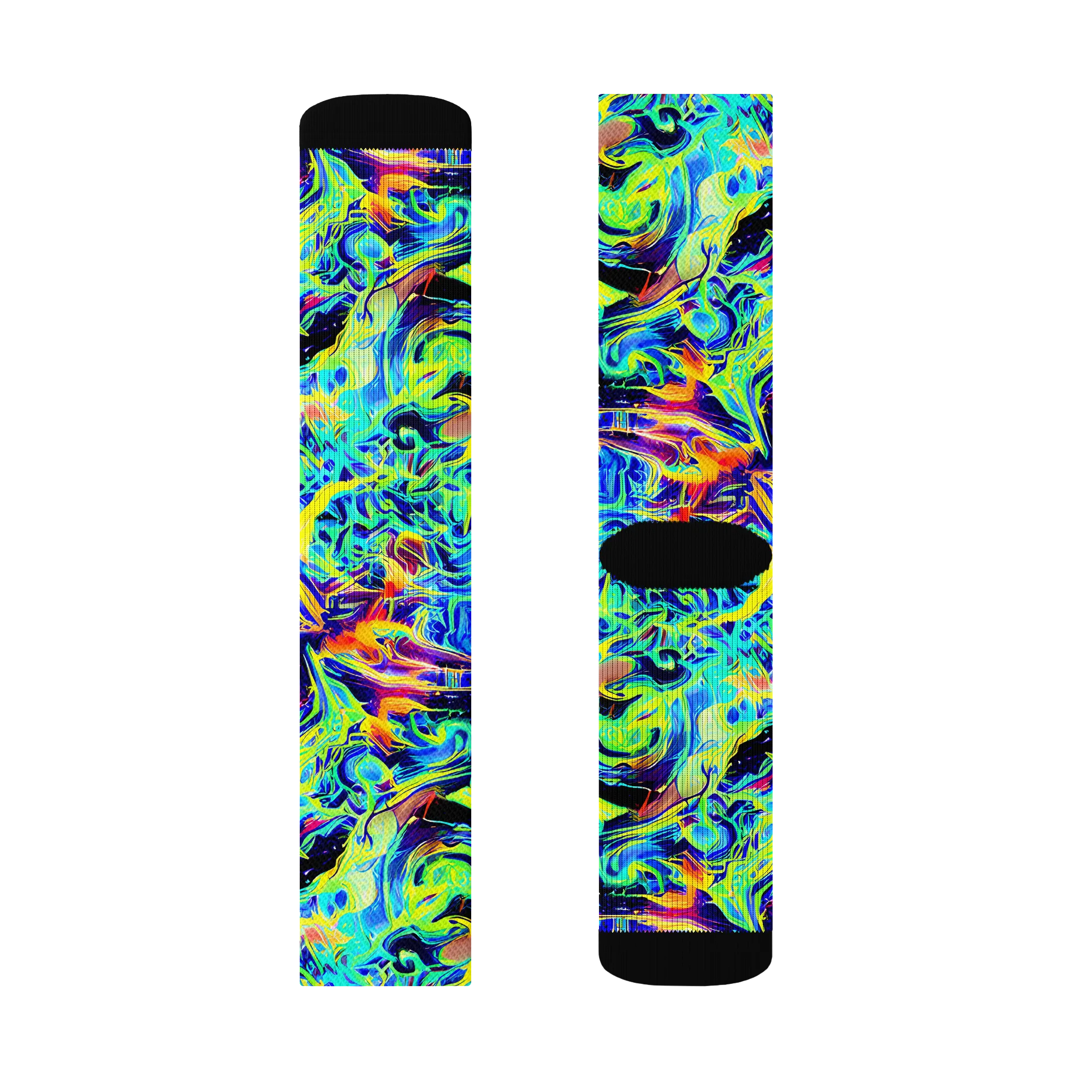 Sonic Aurora on Socks — Left Sock