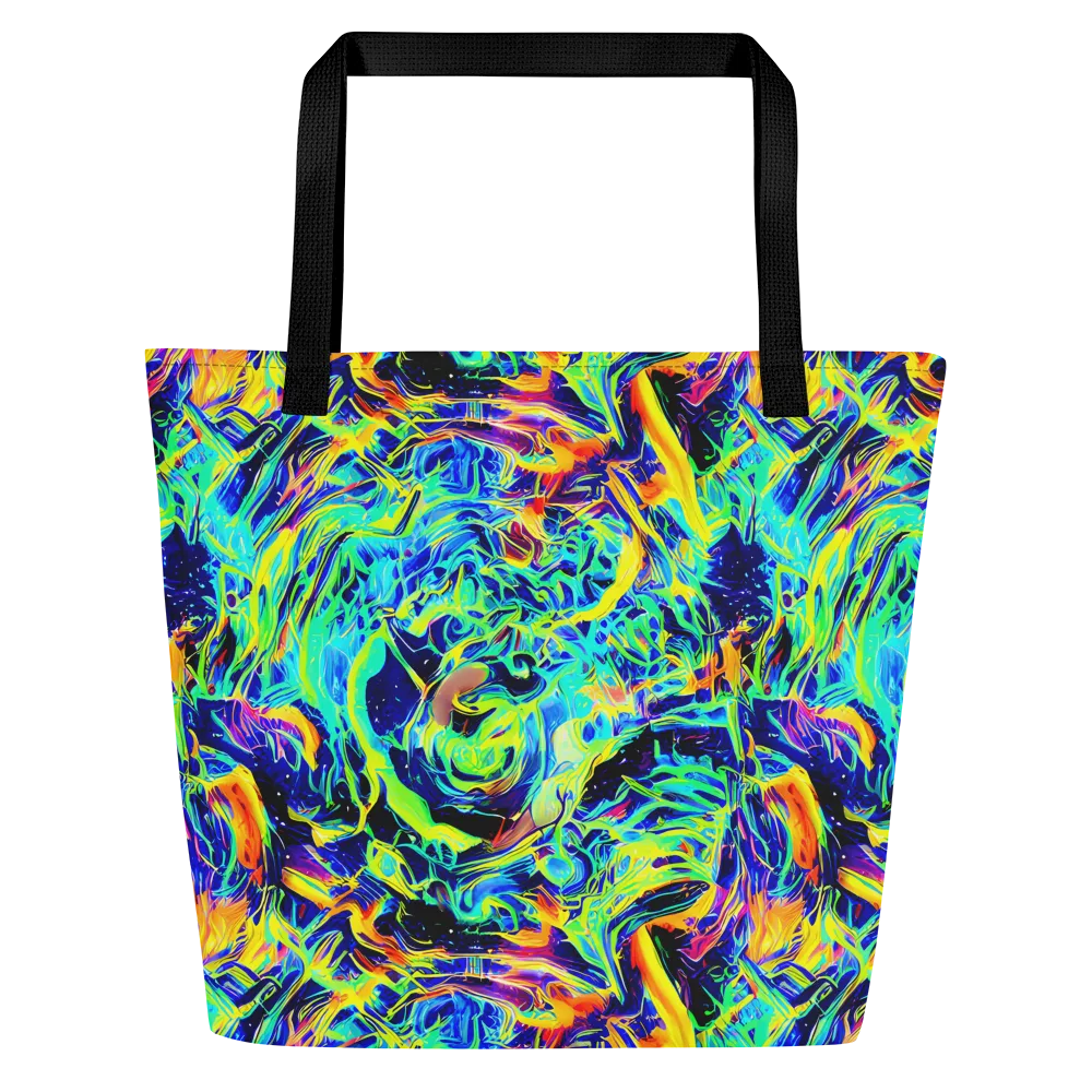 Sonic Aurora on Large Tote Bag W/ Pocket — Front