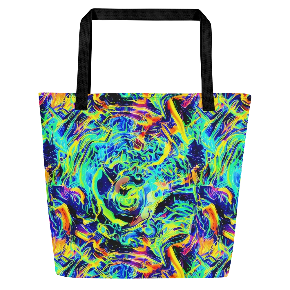Sonic Aurora on Large Tote Bag W/ Pocket — Front