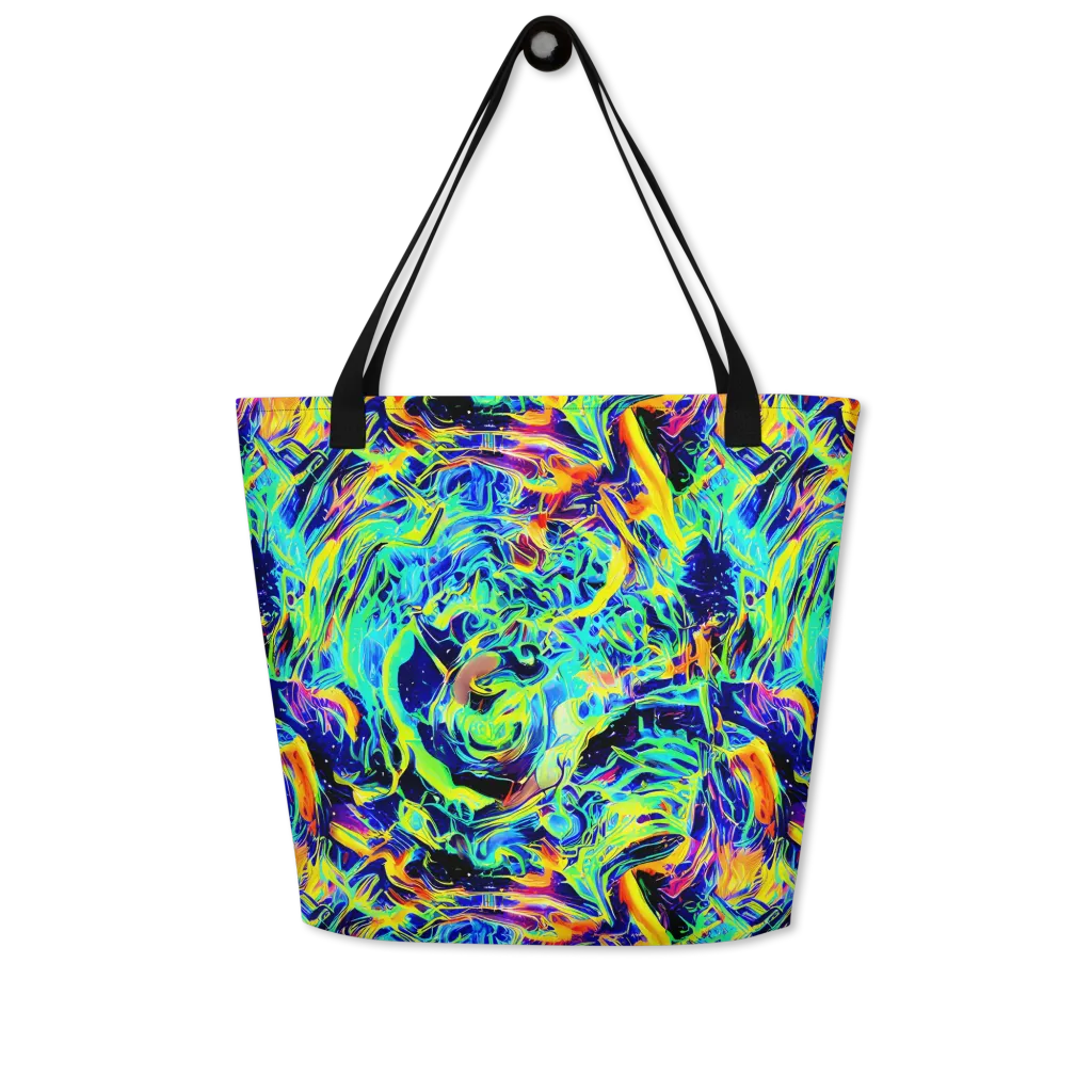 Sonic Aurora on Large Tote Bag W/ Pocket — Front