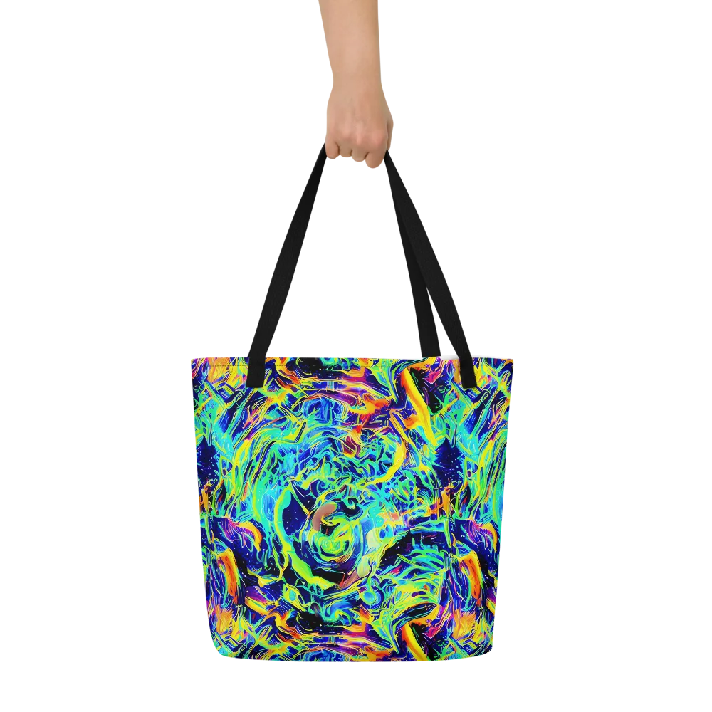Sonic Aurora on Large Tote Bag W/ Pocket — Front
