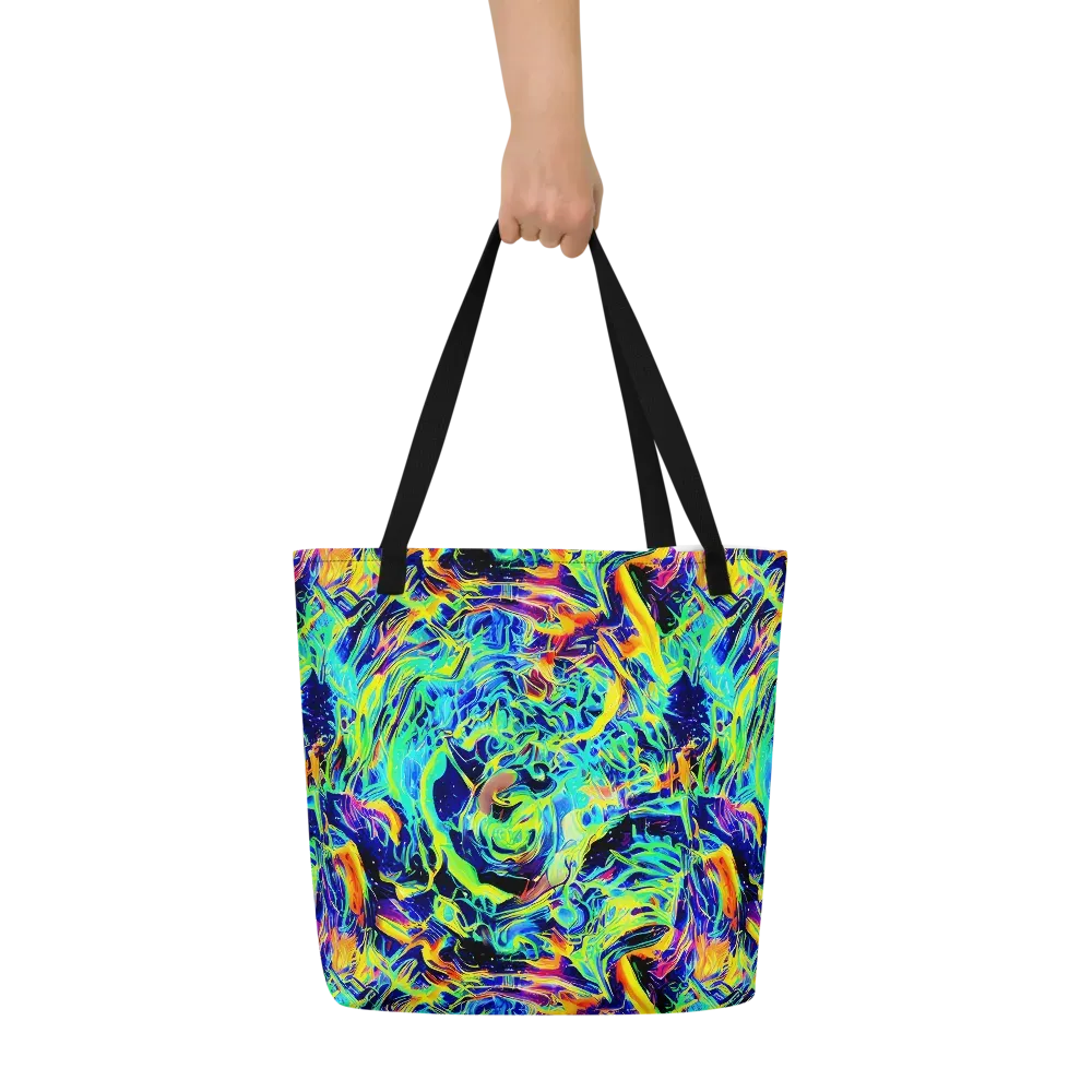 Sonic Aurora on Large Tote Bag W/ Pocket — Front