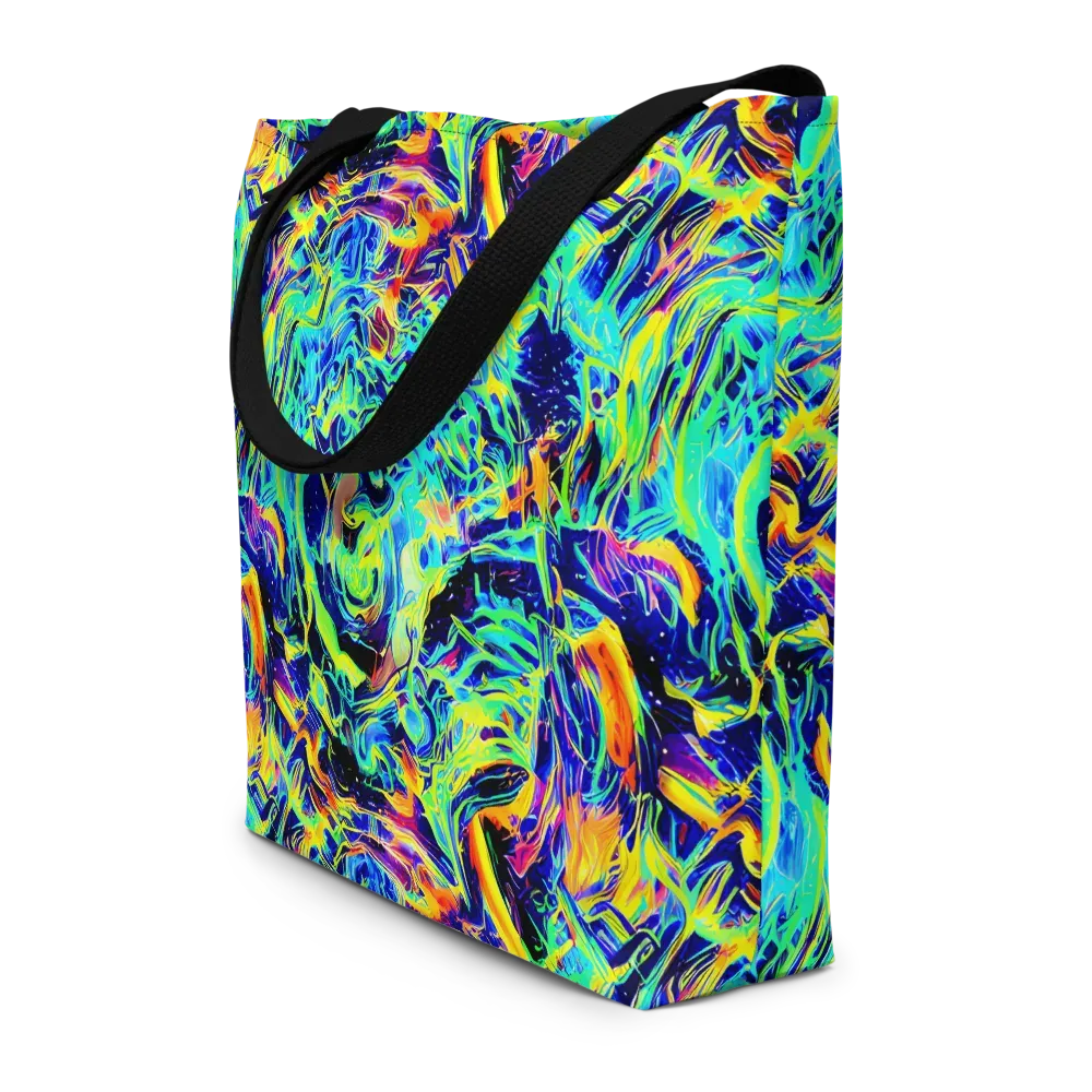 Sonic Aurora on Large Tote Bag W/ Pocket — Front
