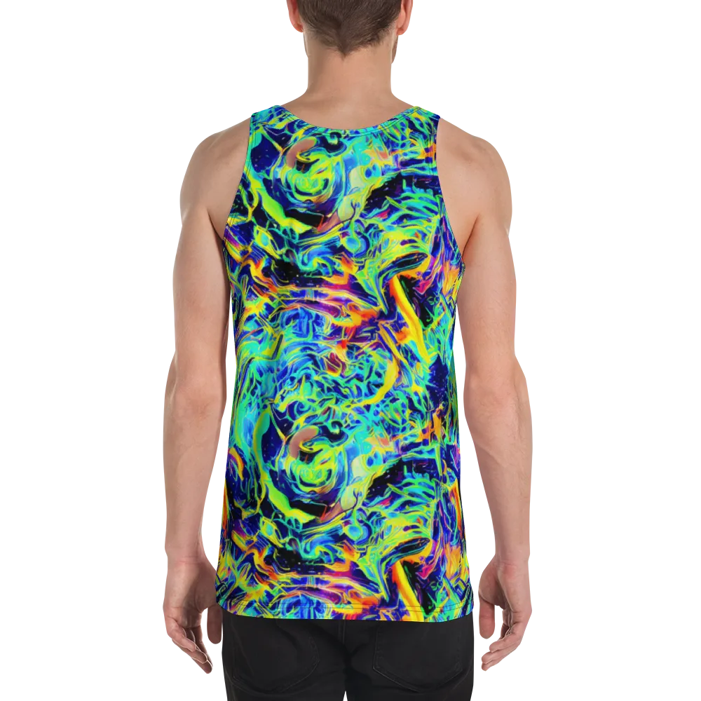 Sonic Aurora on Men's Tank Top — Back