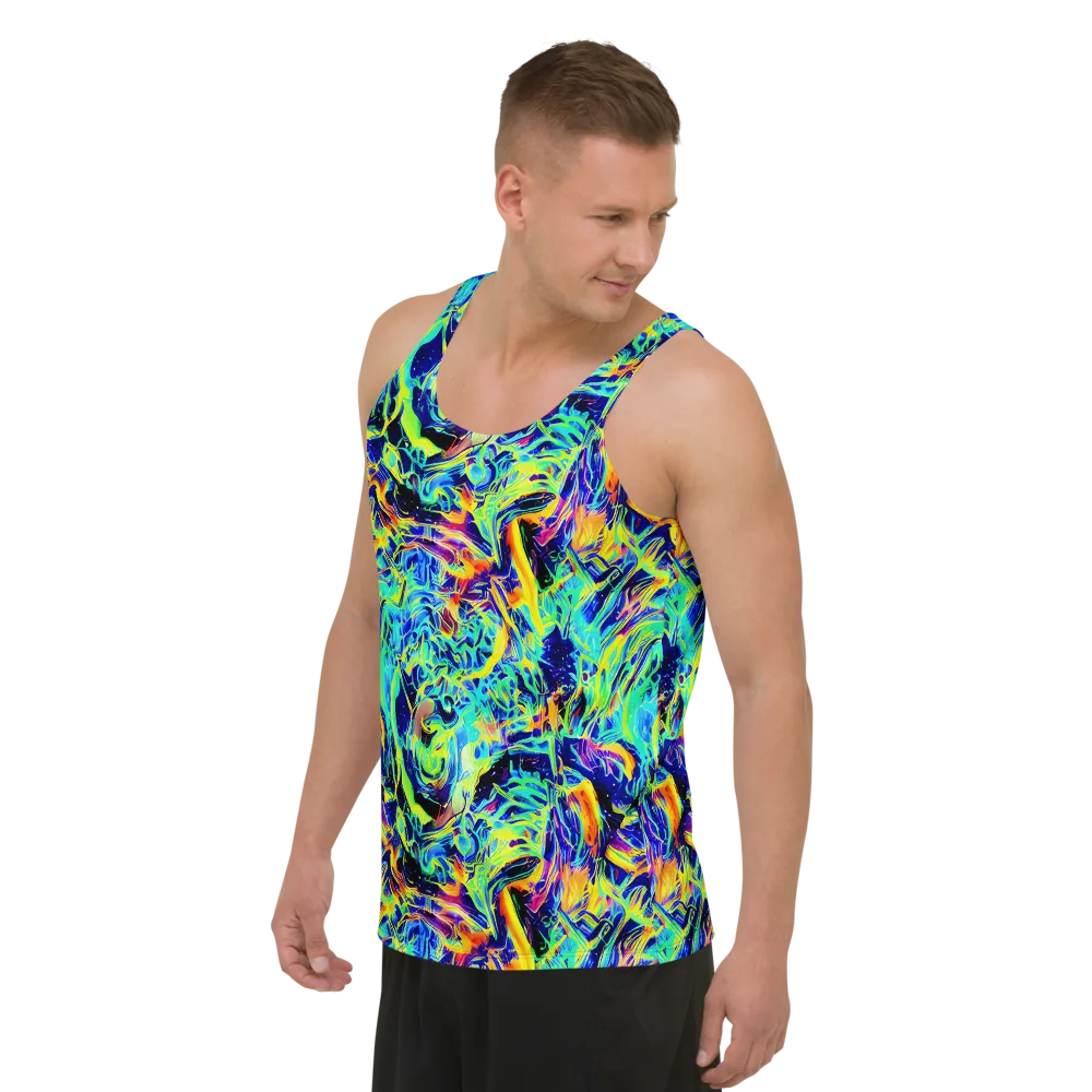 Sonic Aurora on Men's Tank Top — Left Front