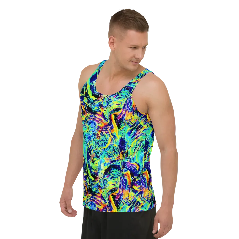 Sonic Aurora on Men's Tank Top — Left Front