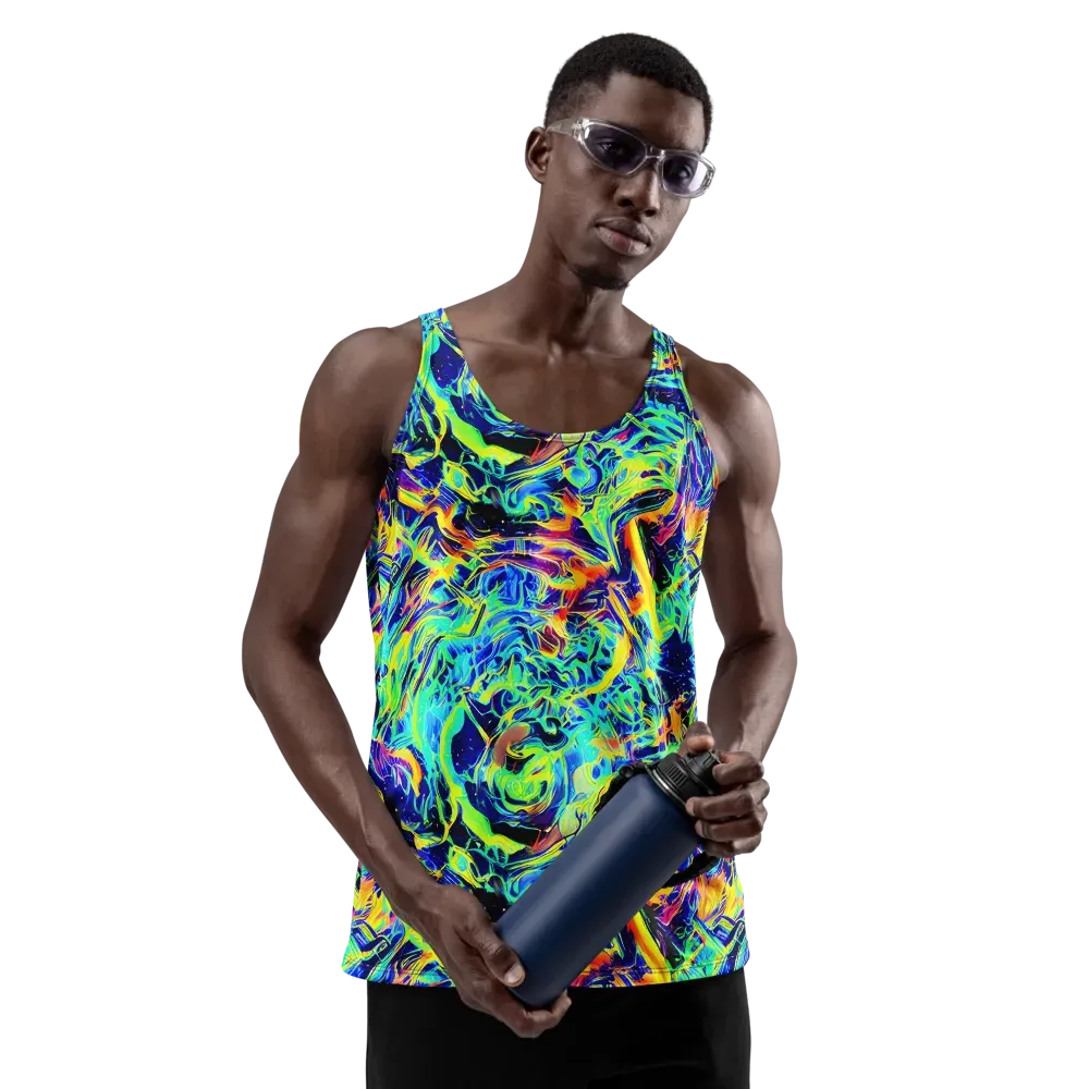 Sonic Aurora on Men's Tank Top — Front