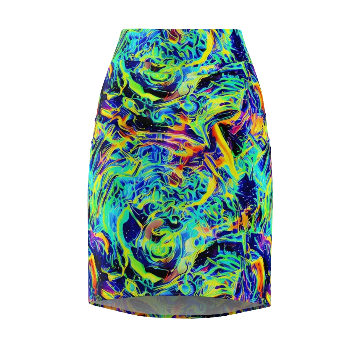 Sonic Aurora on Pencil Skirt — Front