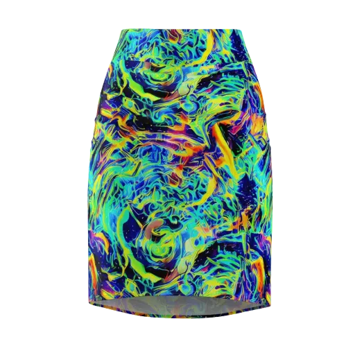 Sonic Aurora on a Pencil Skirt